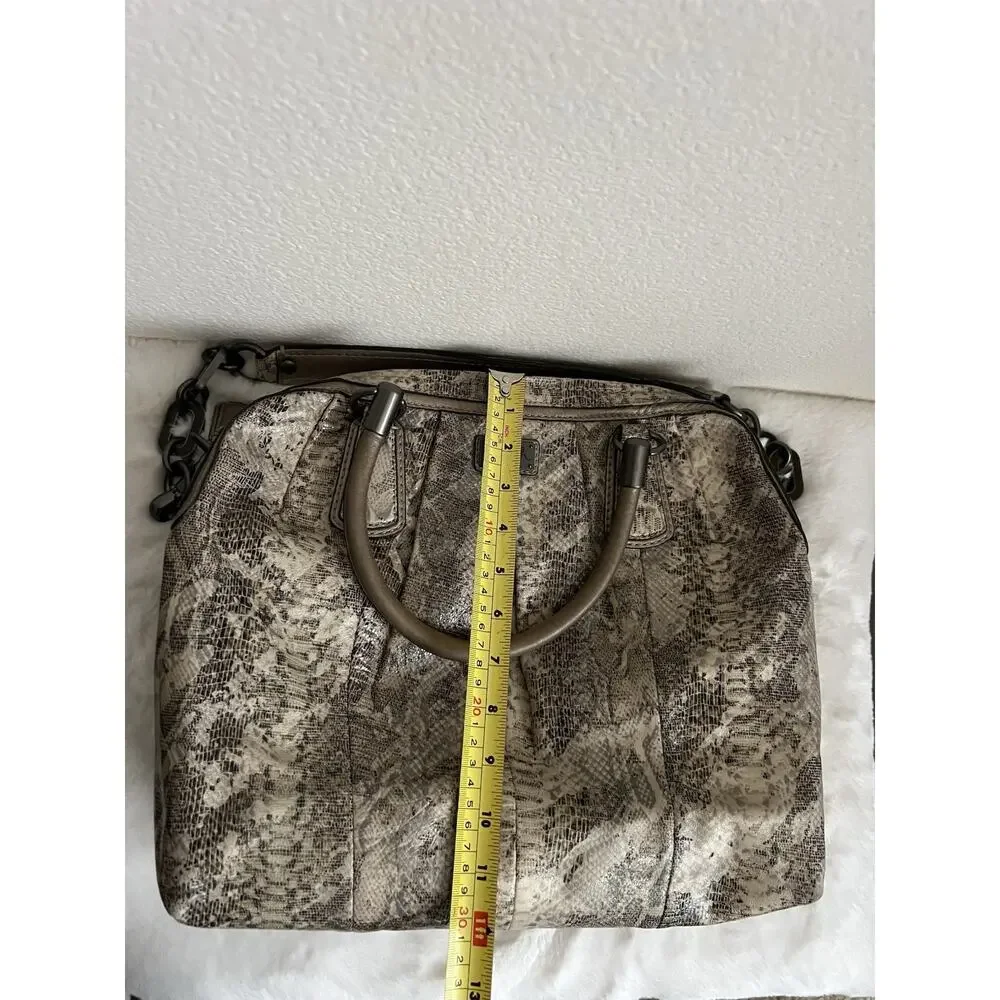COACH Python Purse Bag Shoulder Snake Animal Handle Strap Leather - Picture 13 of 14